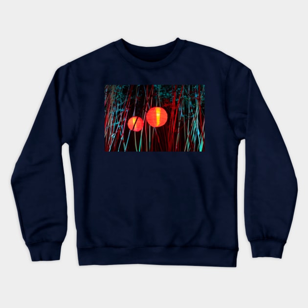 Beautiful lanterns at night Crewneck Sweatshirt by AlexK